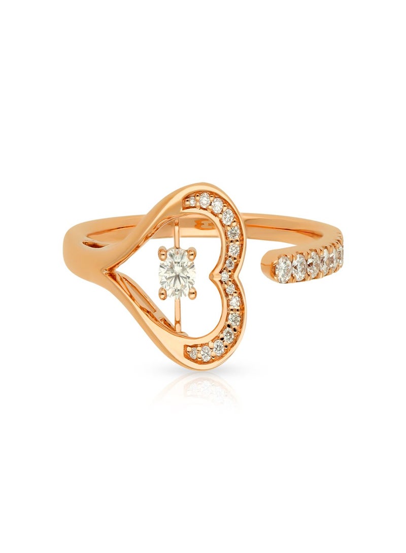Malabar Gold and Diamonds 18 Karat 750 Purity Mine Diamond Ring MPRGHTH029RN1 - Image 2